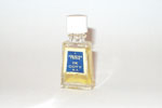 Photo © Les-parfums.info le site Coty - Paris - Etiquette bleu  bouchon Strié Hauteur 4 cm