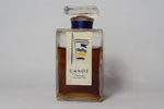 Photo © Les-parfums.info le site Dana - Canoë - Flacon du parfum bouchon en verre émeri base carré Hauteur 6.9 cm