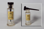 Photo © Les-parfums.info le site Le Galion - La Rose - Testeur extrait bouchon en verre noir émeri hauteur 6.8 cm