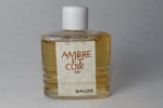 Photo © Les-parfums.info le site Sauzé - Ambre et cuir - Eau de cologne hauteur 4.2 cm plein