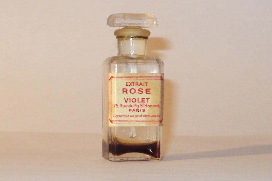 Miniature Rose de Violet Testeur extrait  