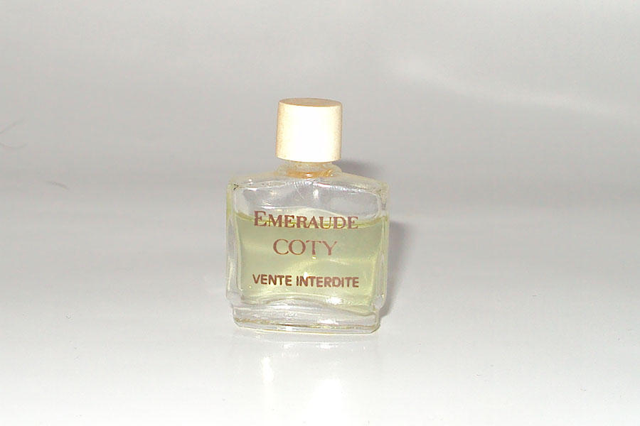 Miniature Emeraude de Coty Miniature Hauteur 3.9 cm 