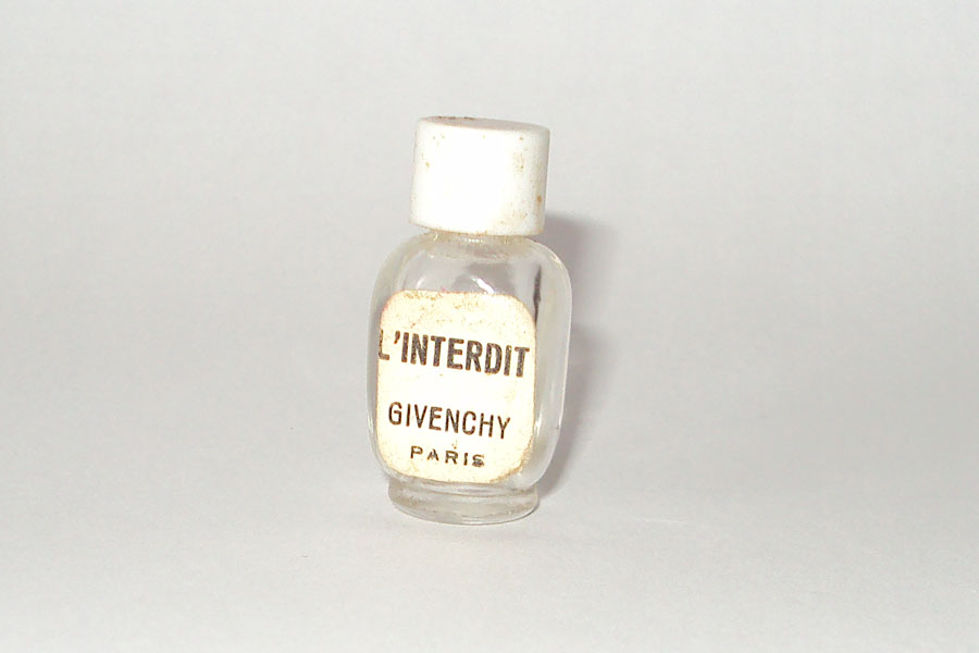 Miniature L'Interdit de Givenchy 1 ou 2 ml etiquette blanche 