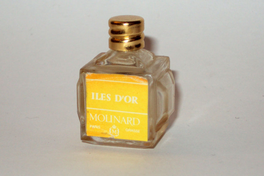 Miniature Iles D'Or de Molinard Bouchon metal Hauteur 3.2 cm 