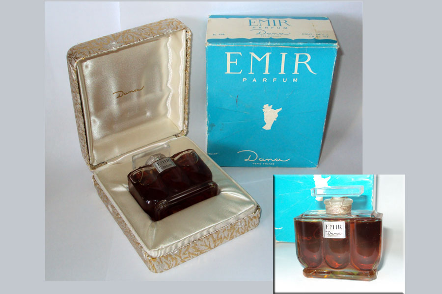 Flacon Emir de Dana Flacon du parfum 26 cc bouchon emeri scellé hauteur 5.6 cm 