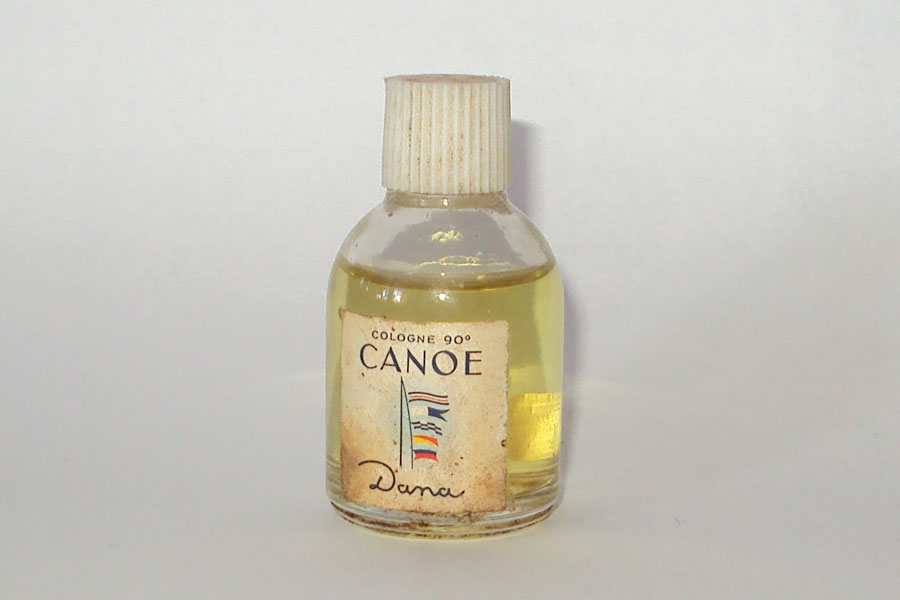 Miniature Canoé de Dana Cologne 90 ° bouchon strié hauteur 5.1 cm 