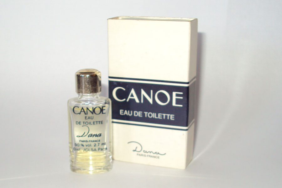 Miniature Canoé de Dana EAu de toilette 2.7 ml bouchon doré 