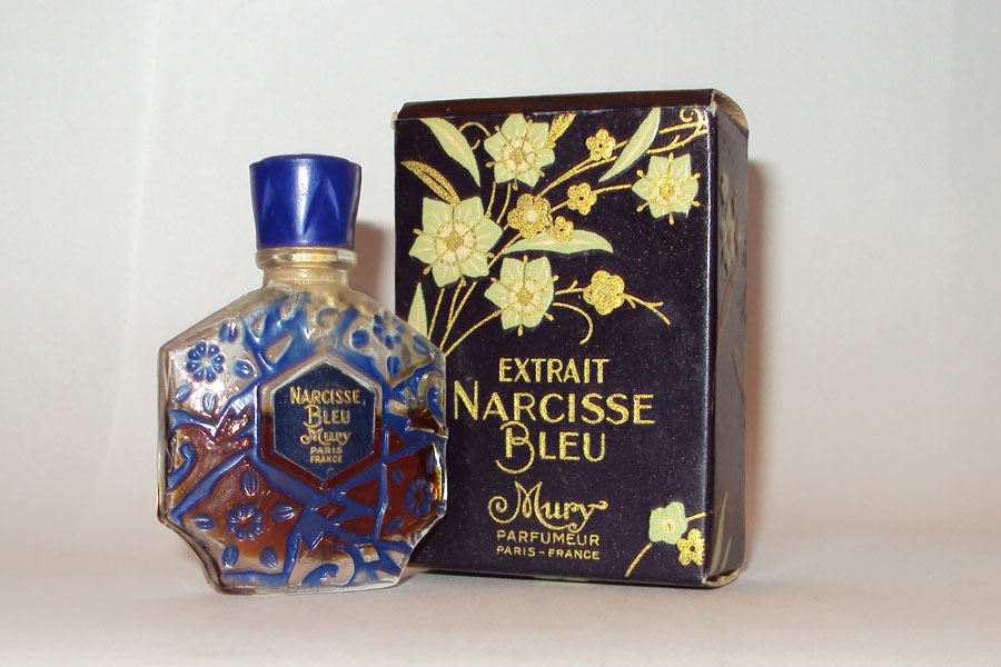 Flacon Narcisse Bleu de Mury Extrait Hauteur 5.5 cm 