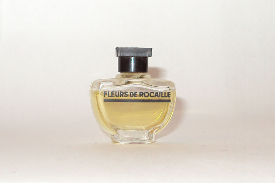 Miniature Fleurs de Rocaille de Caron Bouchon Noir tetine caoutchouc Hauteur 3 cm 