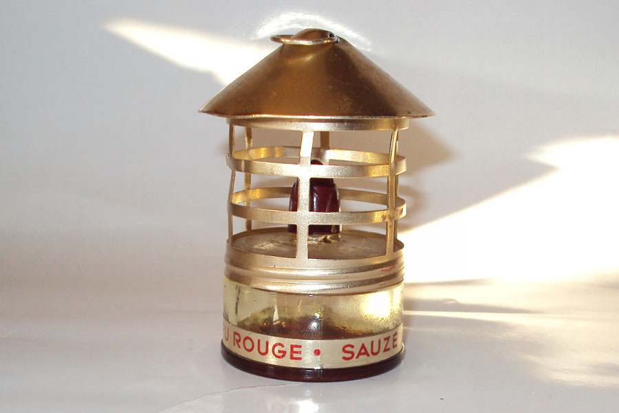Flacon Feu Rouge de Sauzé Lanterne  Hauteur 8.2 cm 