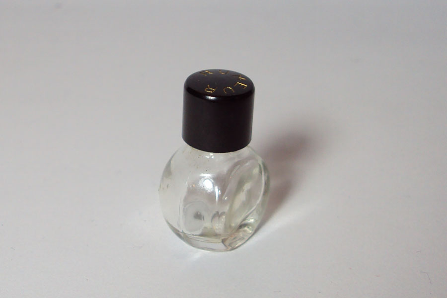 Miniature Rumeur de Lanvin   Petite boule tronqué  1 ml bouchon babélite noir 