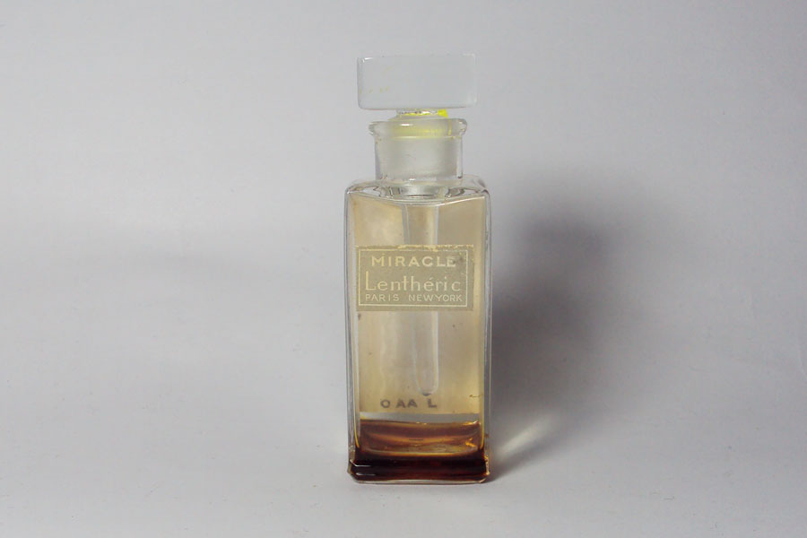 Miniature Miracle de Lentheric Testeur bouchon émeri hauteur 6.7 ml 
