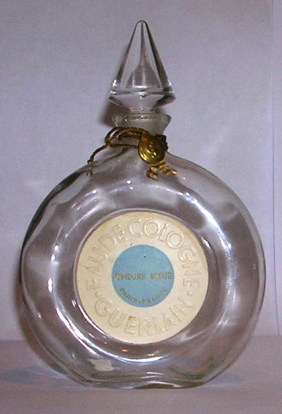 Flacon L'Heure Bleue de Guerlain Flacon Montre bouchon verre emeri  50 cc 