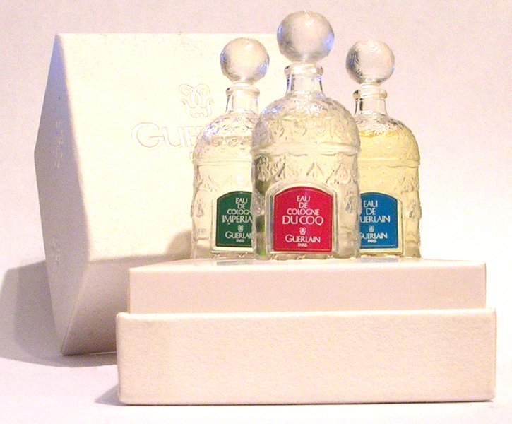 miniature Coffret de Guerlain Réplique des flacons abeille pour eau de Guerlain Eau de cologne Imperiale et l'eau de Cologne du Coq 3 x 7.5 ml  
