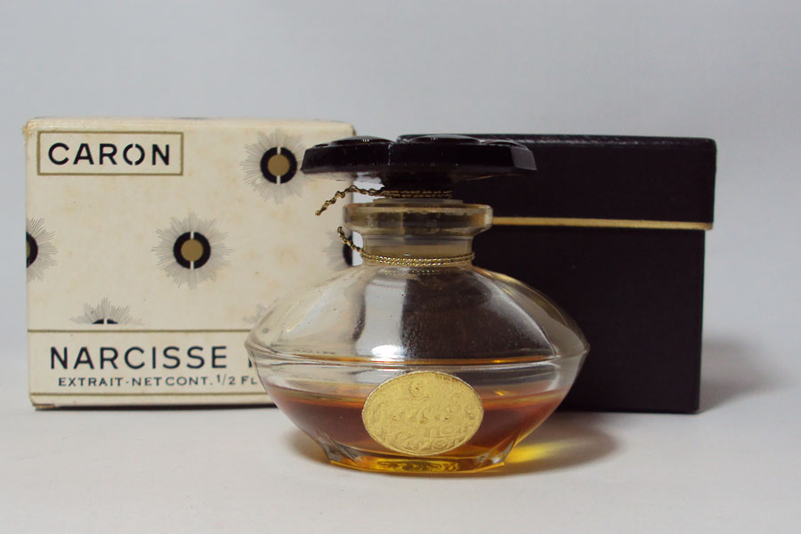 Flacon Le Narcisse Noir de Caron Parfum Extrait 15 cc bouchon verre  
