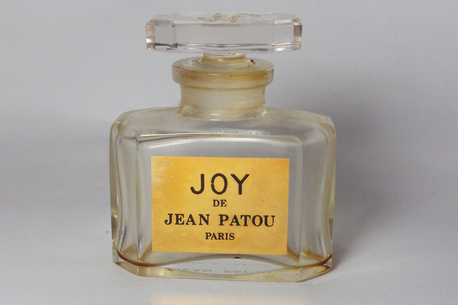 Flacon Joy de Patou Flacon en cristal bouchon émeri hauteur 5.1 cm  