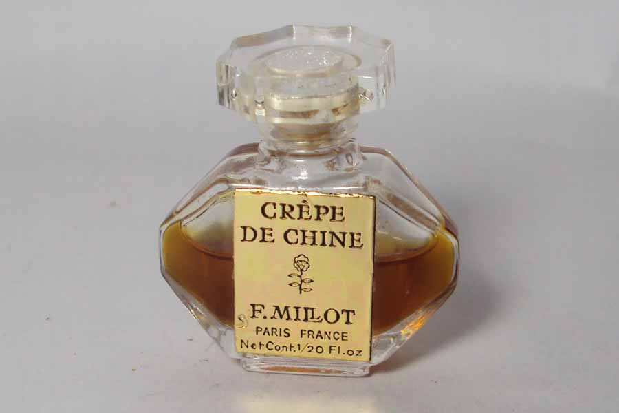 Miniature Crepe de chine de Millot Hauteur 3.1 cm étiquette doré 