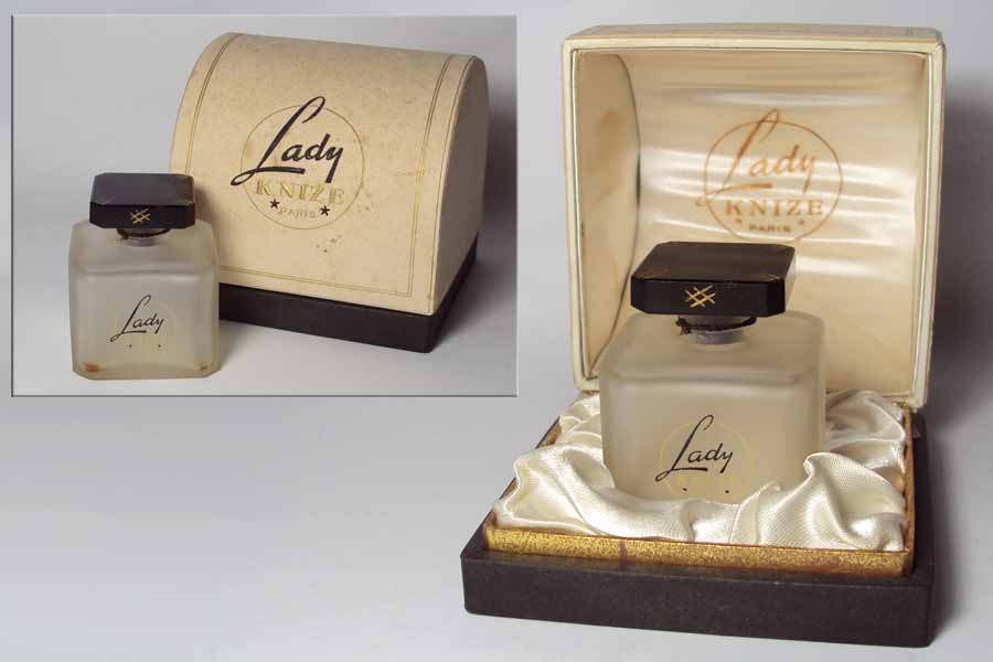 Flacon Lady de Knize Flacon du parfum bouchon émeri hauteur 4.4 cm 