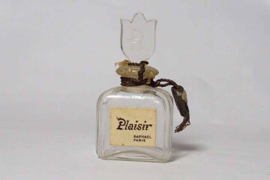 Flacon Plaisir de Raphael Flacon du parfum bouchon en verre émerisé Hauteur 5.1 cm 