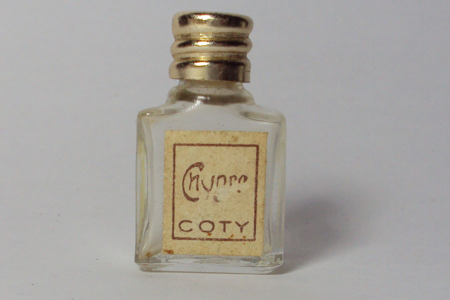 Miniature Chypre de Coty Hauteur  2.7 cm bouchon métal 