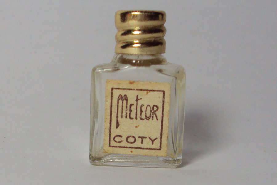 Miniature Méteor de Coty Hauteur  2.7 cm bouchon métal 