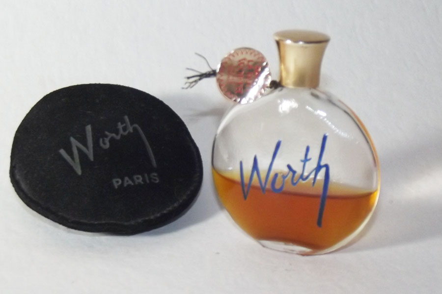 Miniature Je Reviens de Worth  Le Medaillon parfum 7 ml flacon de sac avec sa pochette 
